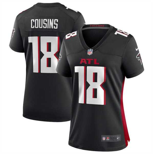 Women's Atlanta Falcons #18 Kirk Cousins Black Stitched Jersey Dzhi,We sell and wholesale Women's Atlanta Falcons #18 Kirk Cousins Black Stitched Jersey Dzhi on line form chian!